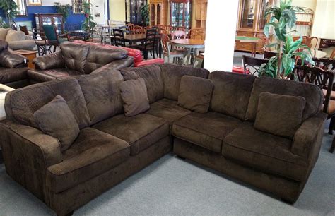 brown corduroy sectional couch.